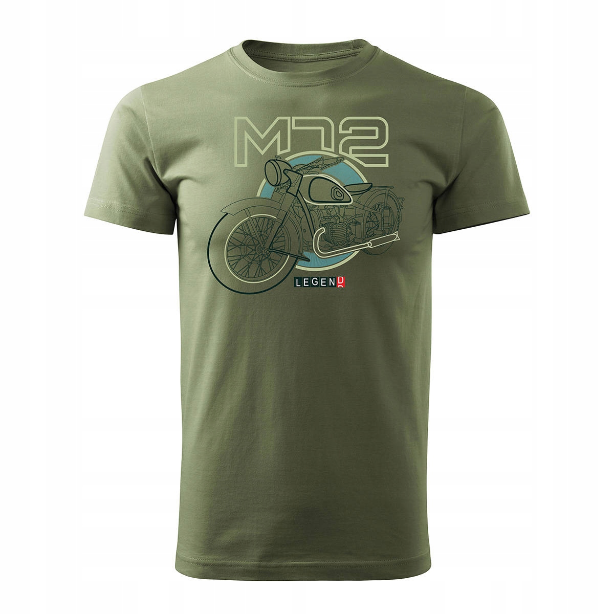 

Koszulka motocyklowa z motocyklem M72 Dniepr Ural