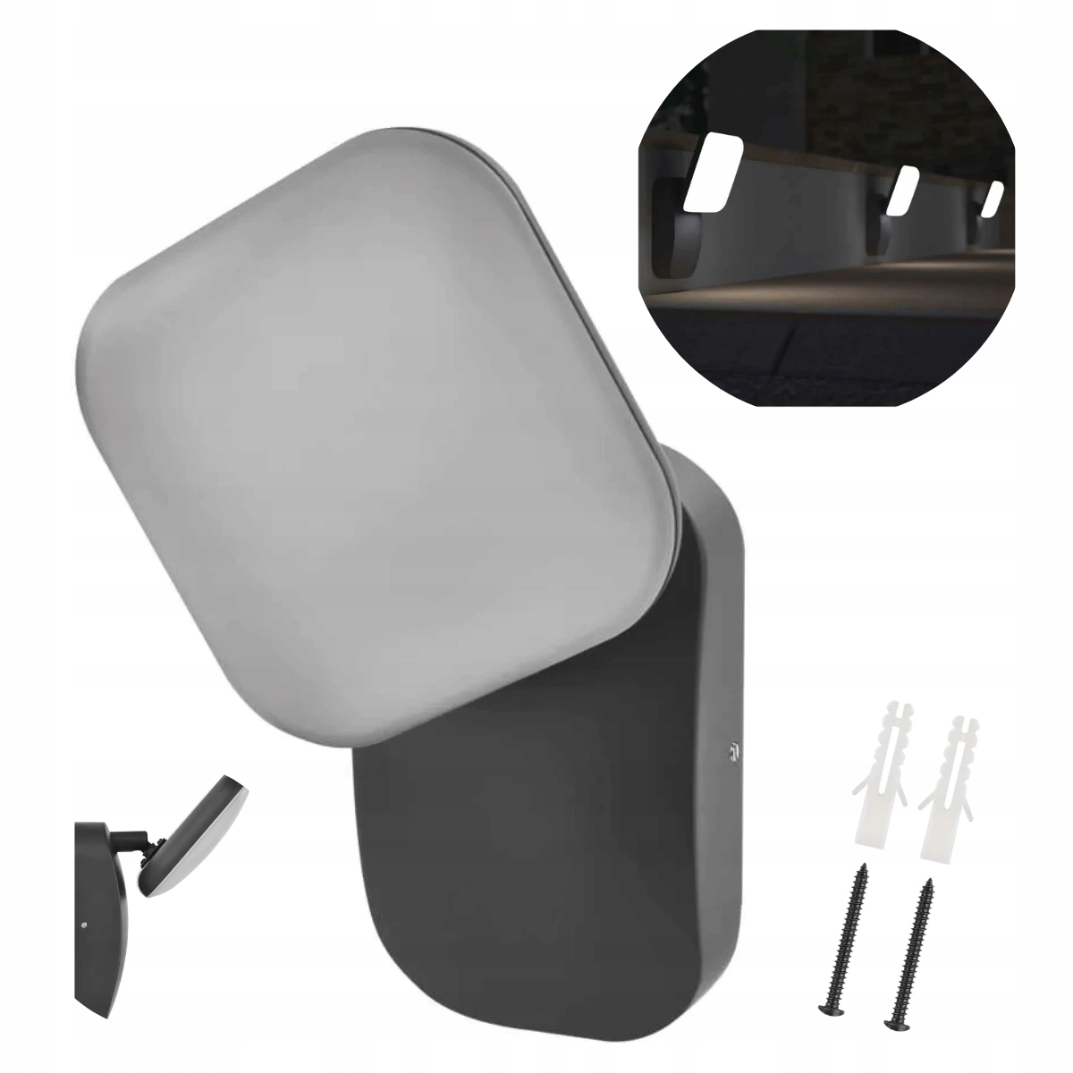 Led zahradní nástěnné svítidlo Nika, 12 x 12 x 20 cm, 12,5 W, teplá bílá