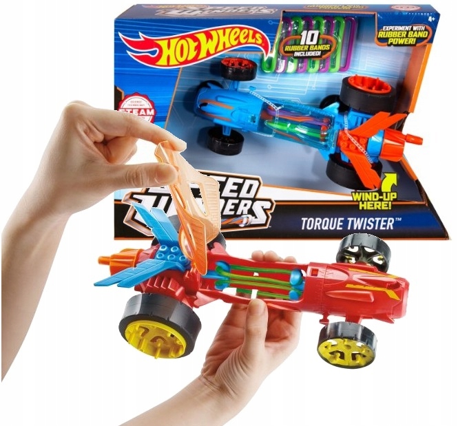 HOT WHEELS NAKRĘCIAKI WYŚCIGÓWKI NA GUMKI NIEBIESK EAN (GTIN) 0887961312850