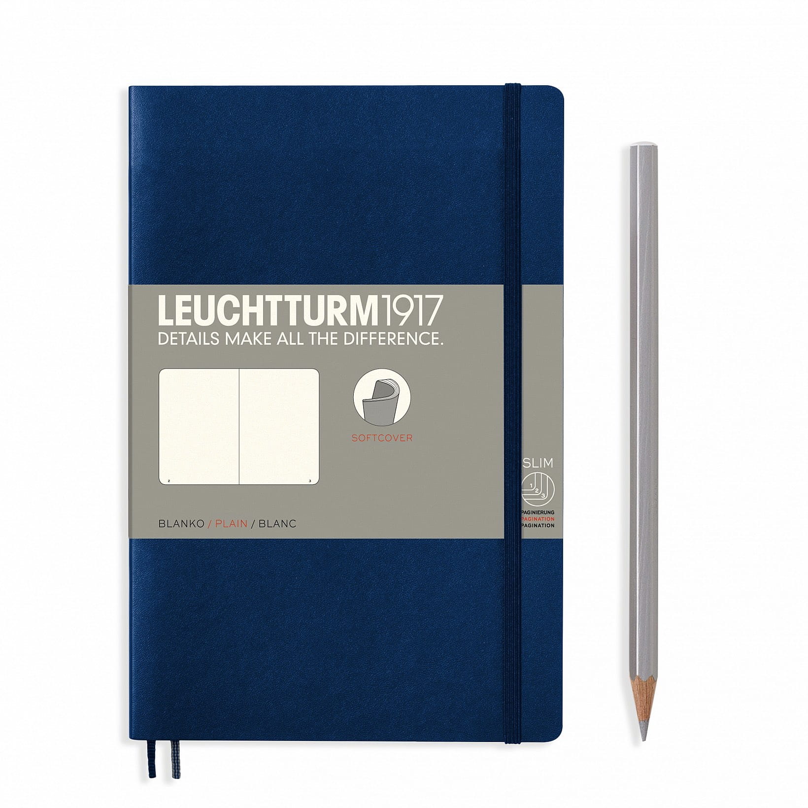 Notatnik Leuchtturm1917 Paperback B6+, Gładki, Gra