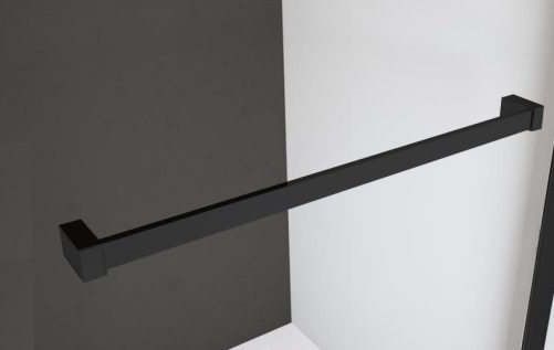 Drzwi prysznicowe FURO DWJ Black 120x200 RADAWAY Wykończenie szkła przezroczyste