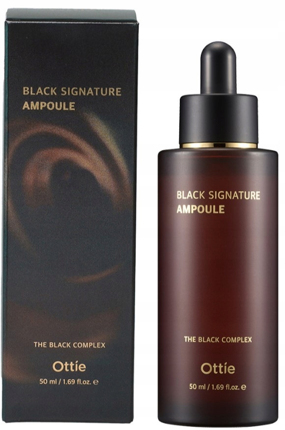 Ottie Black Signature ampułka do twarzy ze śluzem ślimaka 50 ml