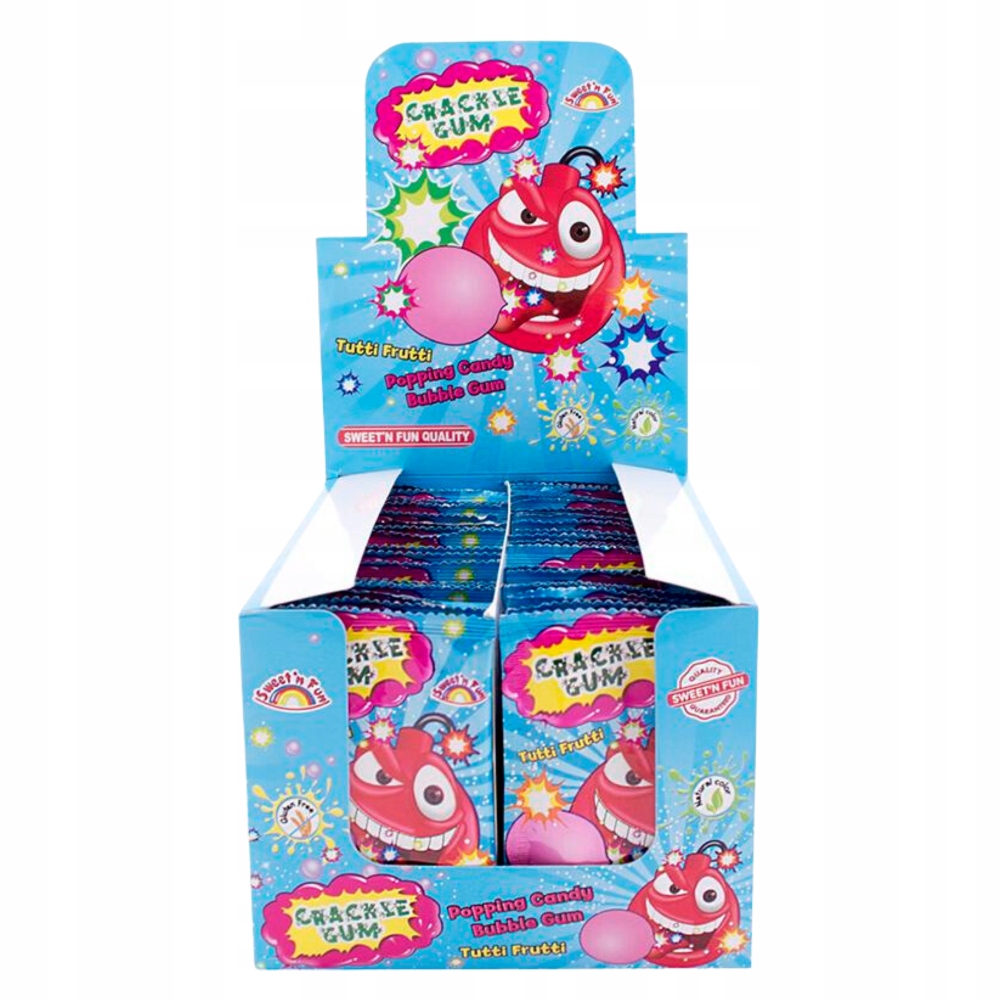 Praskající Bonbóny s žvýkačkou Crackle Gum 50X10G Maxco
