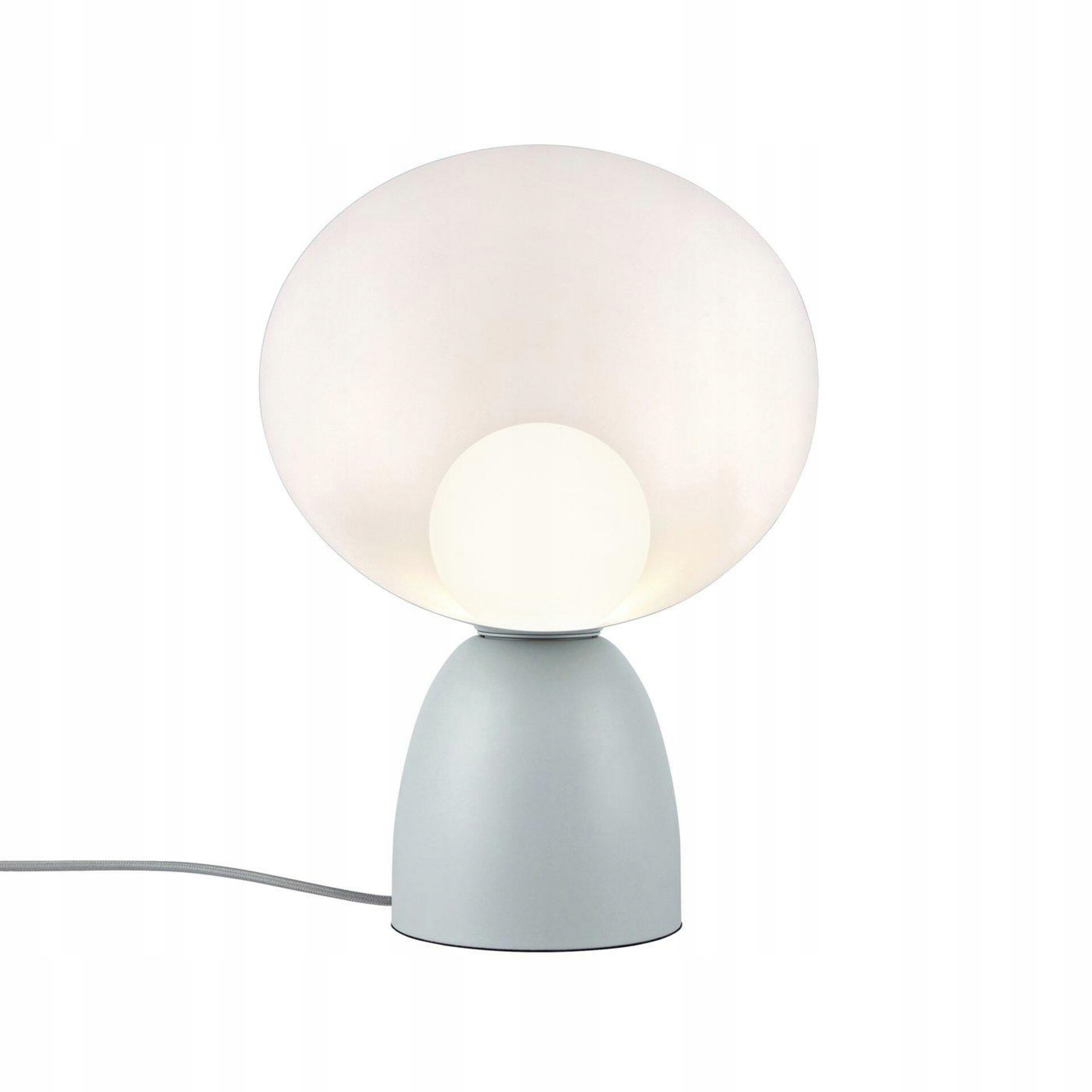 Nordlux Hello stolná lampa sivá, kov/sklo, 42 cm, E14, designová