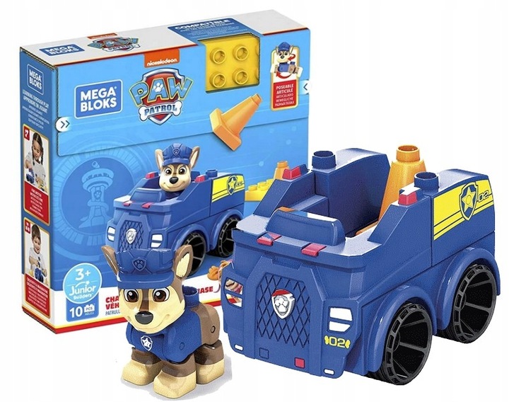 MEGA BLOKS PSI PATROL RADIOWÓZ PATROLOWY CHASE ZESTAW KLOCKÓW KLOCKI EAN (GTIN) 5702147853871