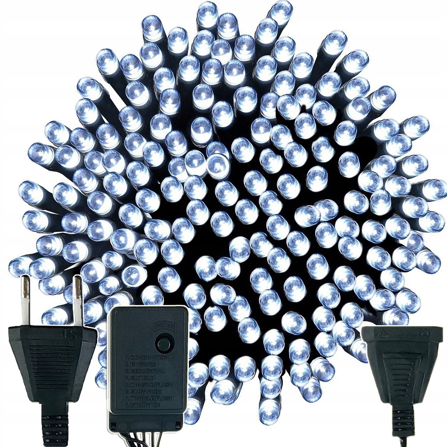 Led Vánoční Osvětlení 1000 Led 63 M, Bílé, Zimní Řetěz