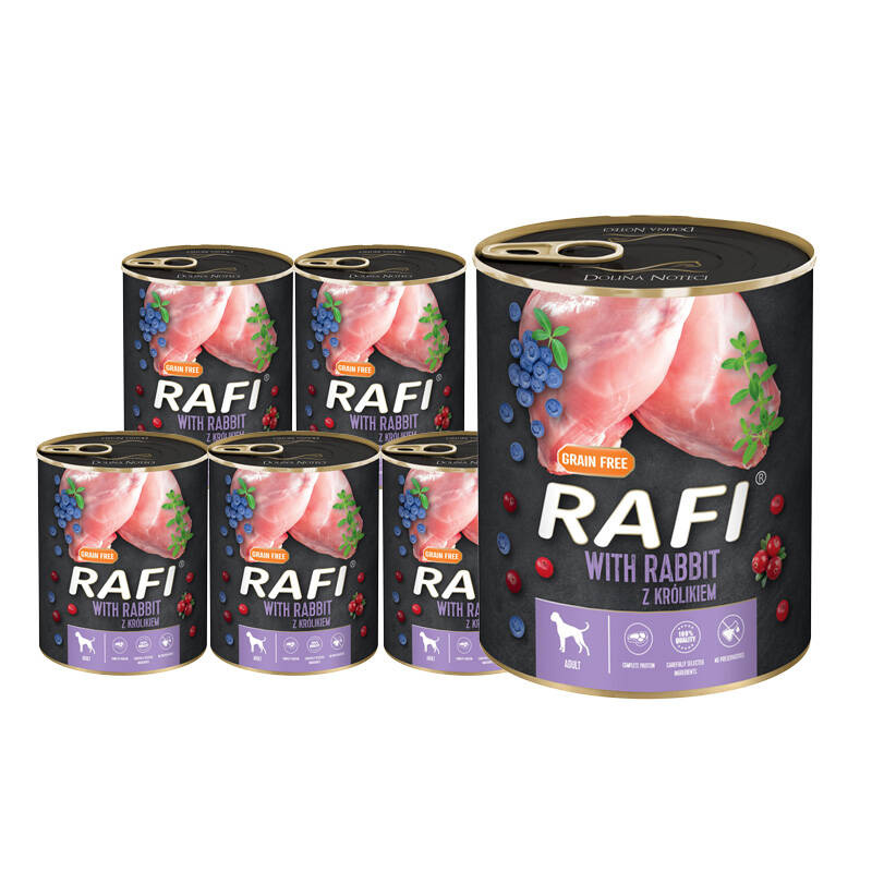 Dolina Noteci Rafi pro psa s králíkem 12x800g