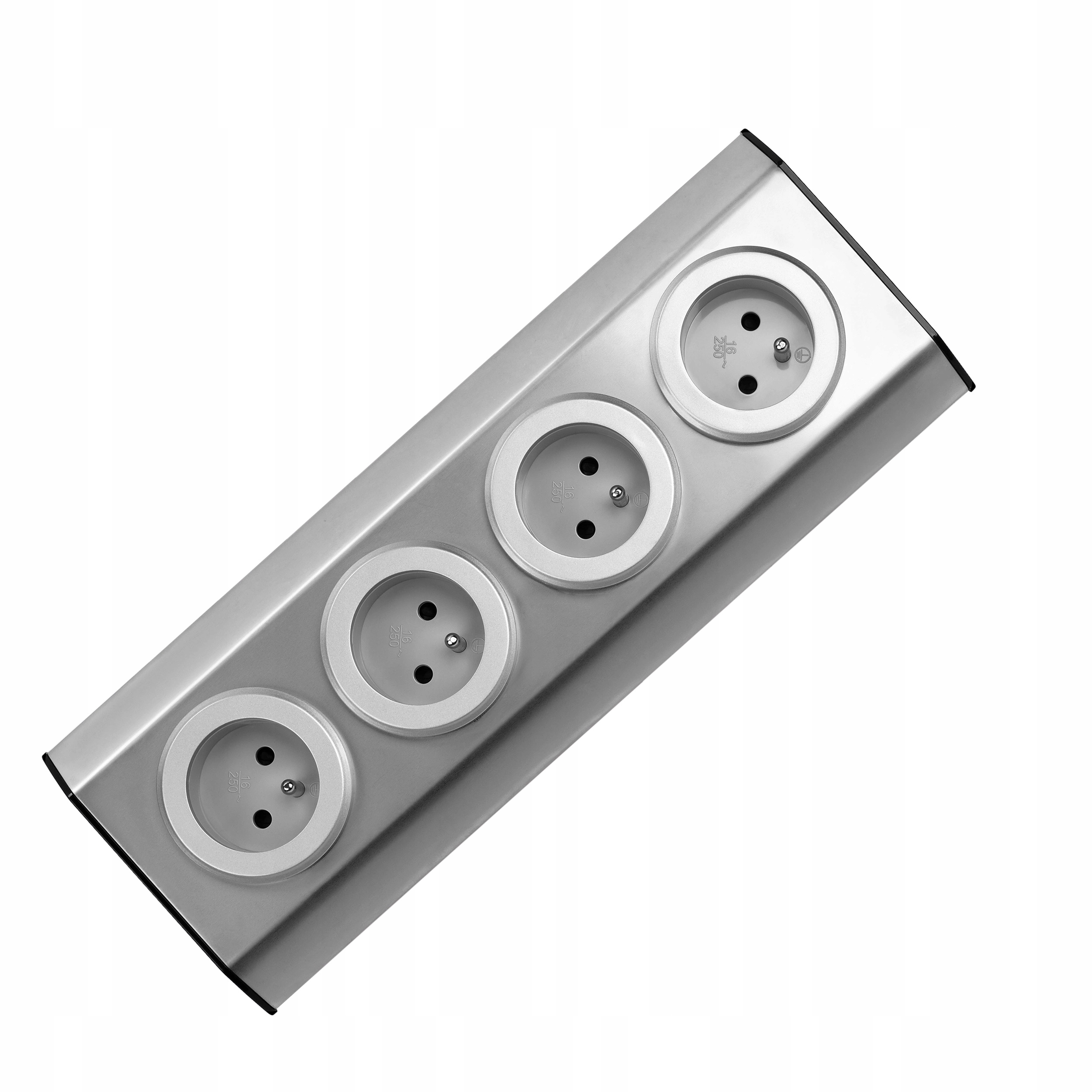 Elektrická stolní lišta Virone stříbrná