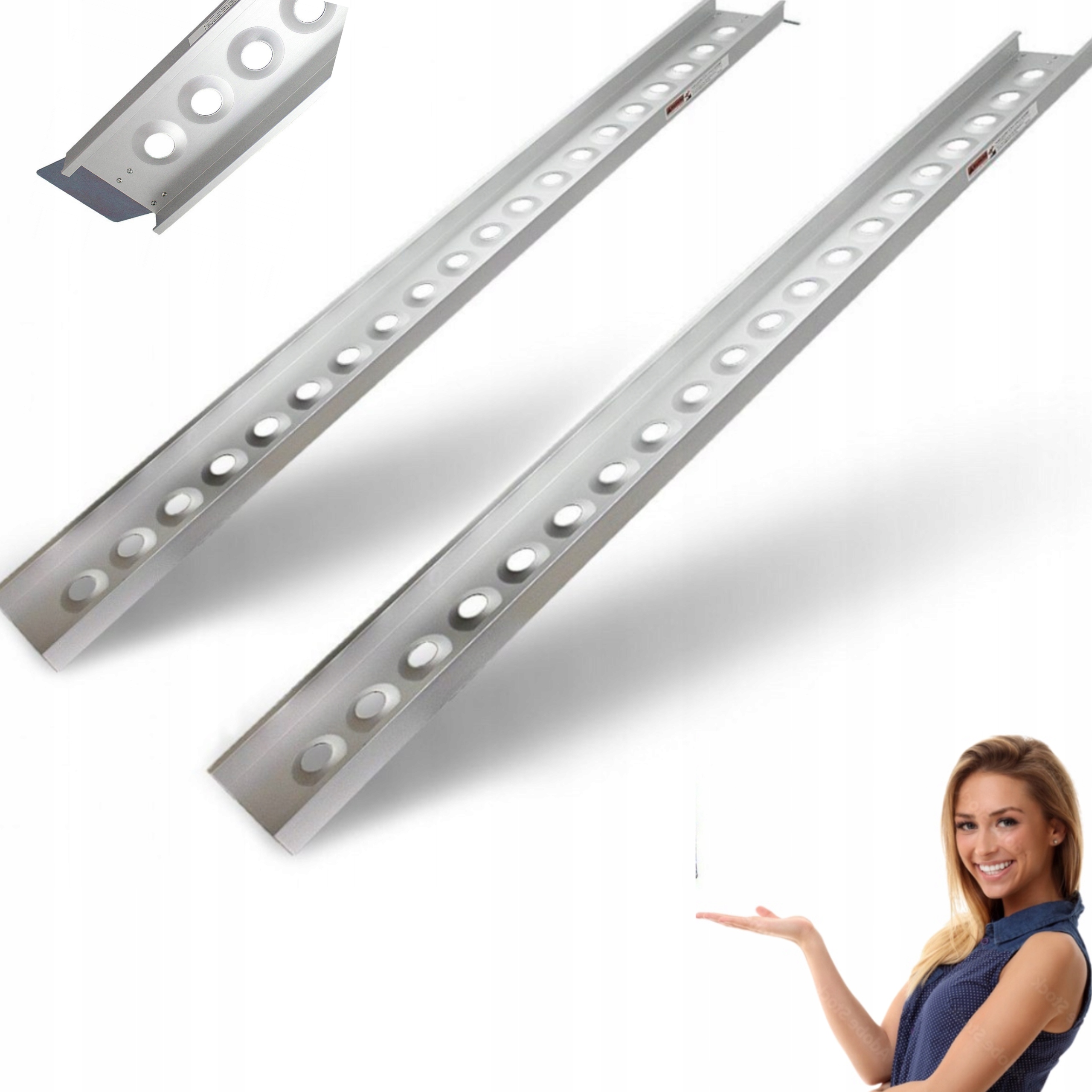 RAMPY PRZEŁADUNKOWE NAJAZDOWE RAMAP NAJAZDOWA PODNOŚNIK KOMPLET 400kg