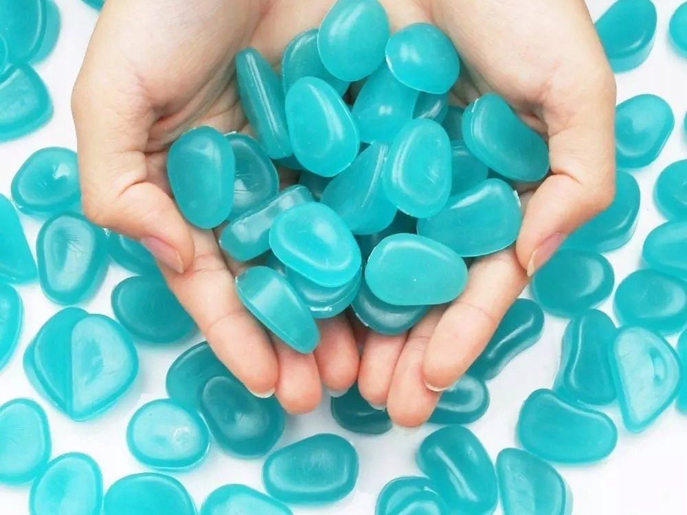 

Kamyki ozdobne świecące fluor 100 Szt dekoracja no
