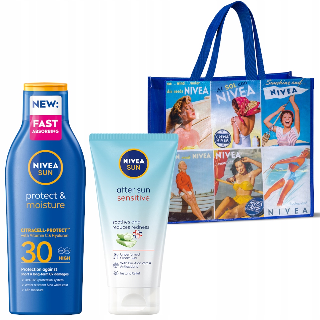 Nivea Sun Krem kojący po opalaniu+ Balsam przeciwsłoneczny SPF30+