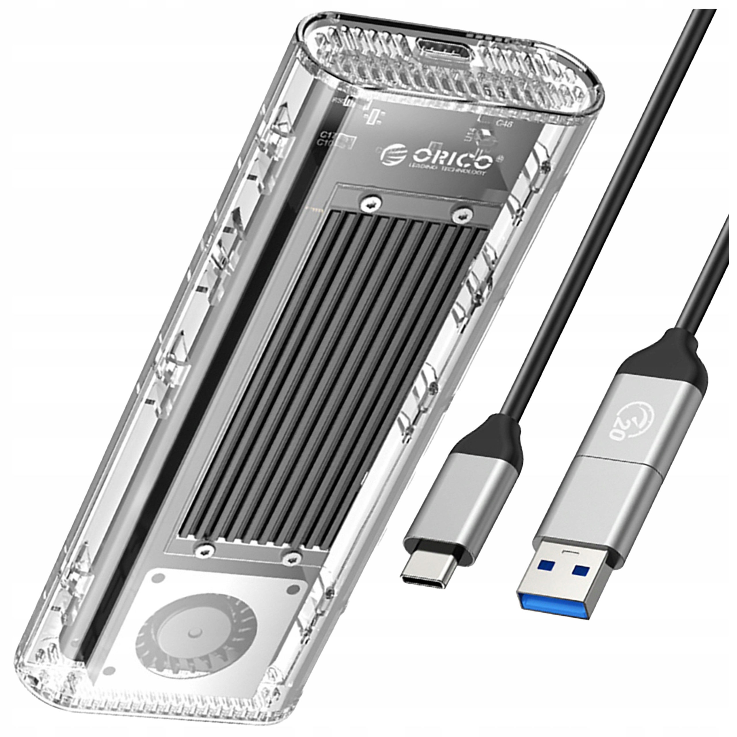 Kapsa Na Disk M.2 Nvme Usb-c 3.2 Pouzdro Disku Orico 20Gb/s 4TB Kabel