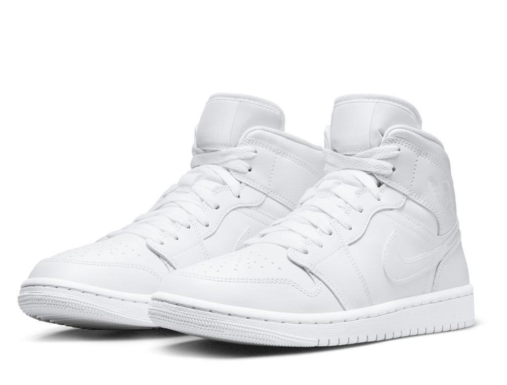 Dámské každodenní boty Nike Air Jordan 1 Mid Bílé vel. 40,5