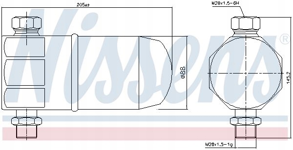 OSUSZACZ KLIMATYZACJI 95324 NISSENS AUDI Numer katalogowy oryginału FD83535, 4B0260774, 4B0820192