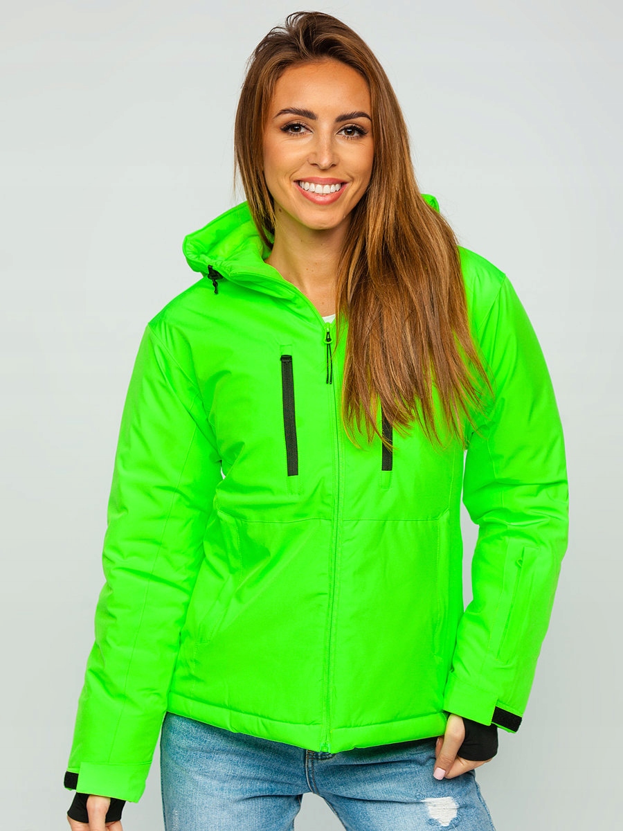 Zelená-neonová zimní bunda dámská sportovní bunda Denley HH012A_S