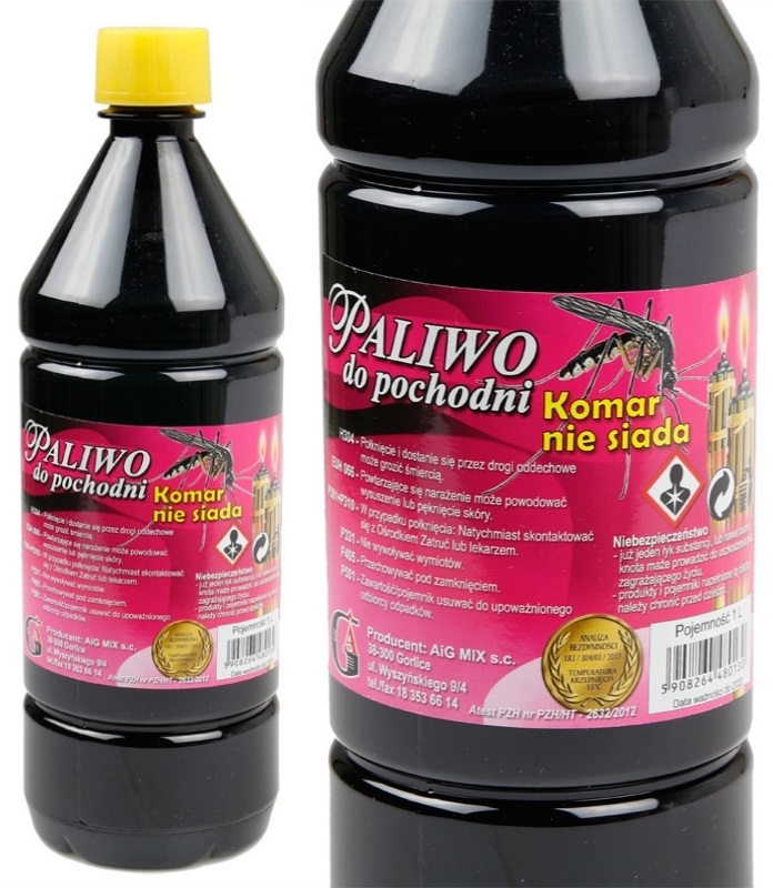 

Olej Do Lamp paliwo pochodni świec 1L Na Komary