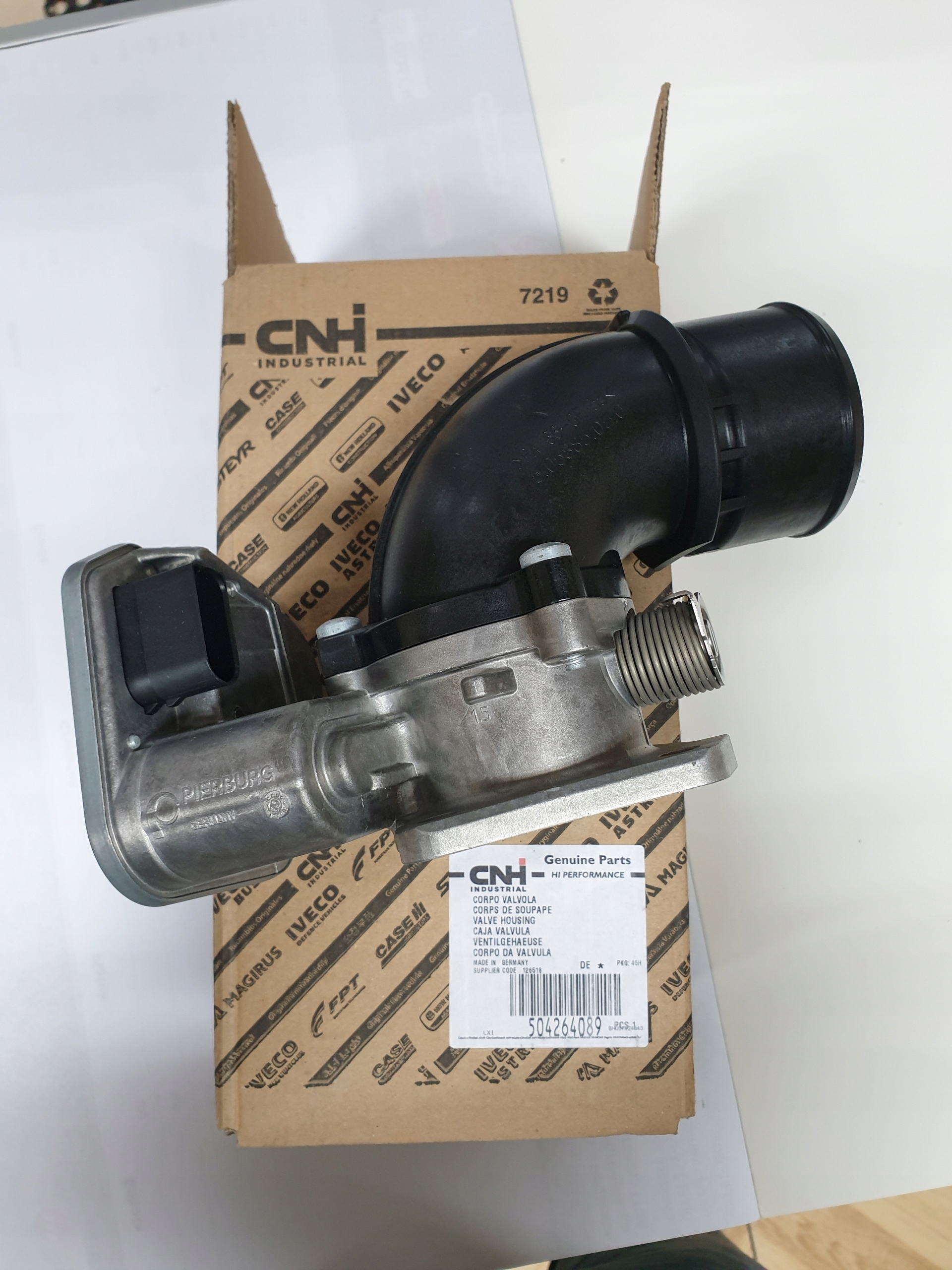 ДРОСЕЛЬНА ЗАСЛІНКА ZAWOR ЕГР 504264089523d ІВЕКО 3.0