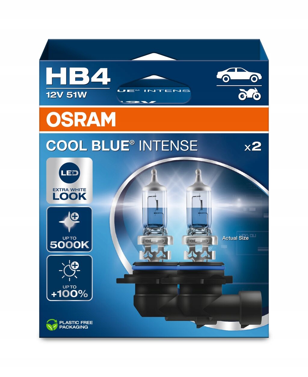 Osram żarówki HB4 12V 51W P22d Cool Blue Intense NextGen Nowa Generacja