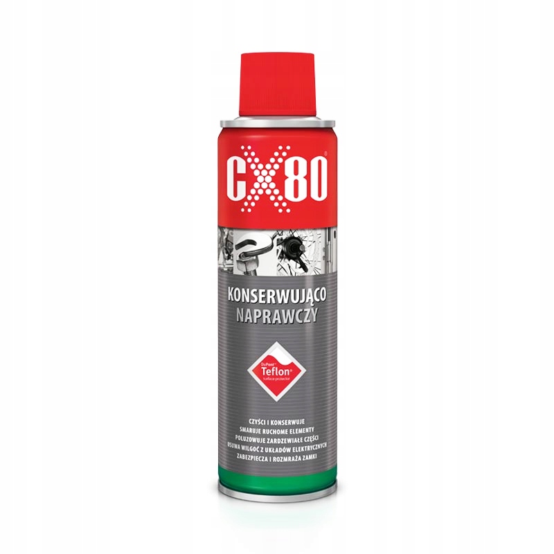 

CX80 Preparat Konserwująco Naprawczy Teflon 250ml