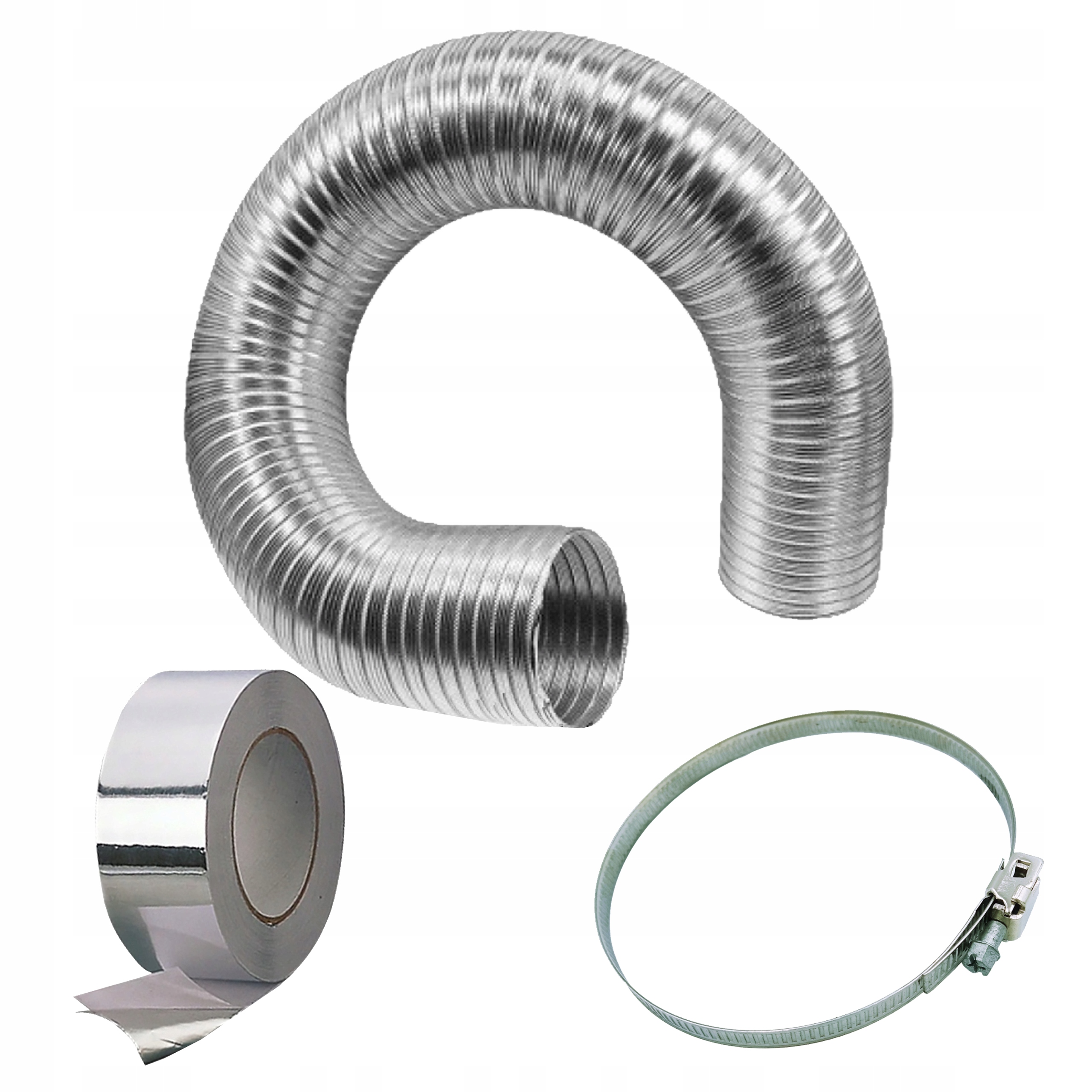 

Zestaw Rury Rura Do Okapu Opaski Taśma Flex 90 mm