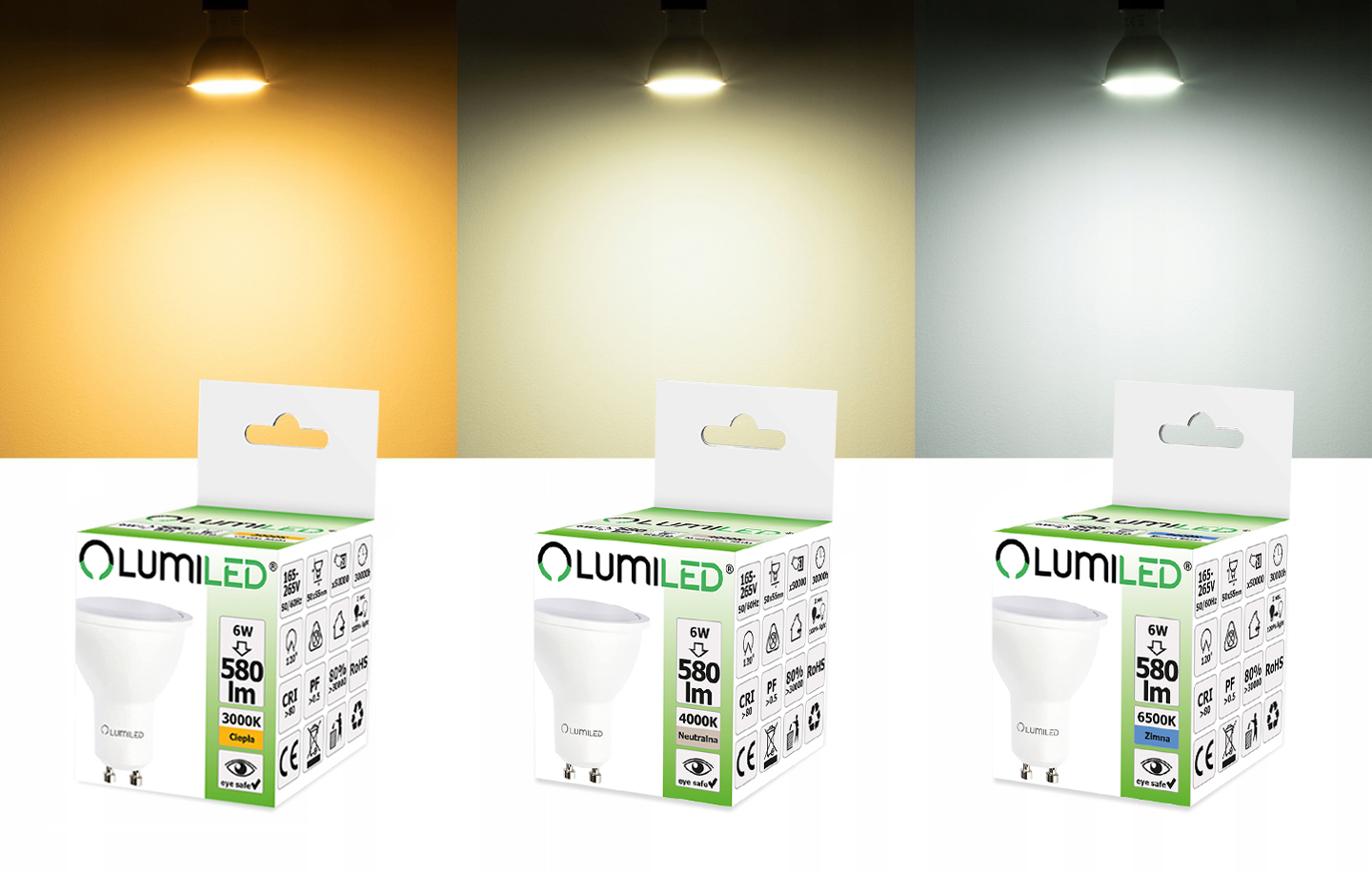 Oprawa Podtynkowa HALOGENOWA SPOT + LED GU10 Długość/wysokość 2 cm