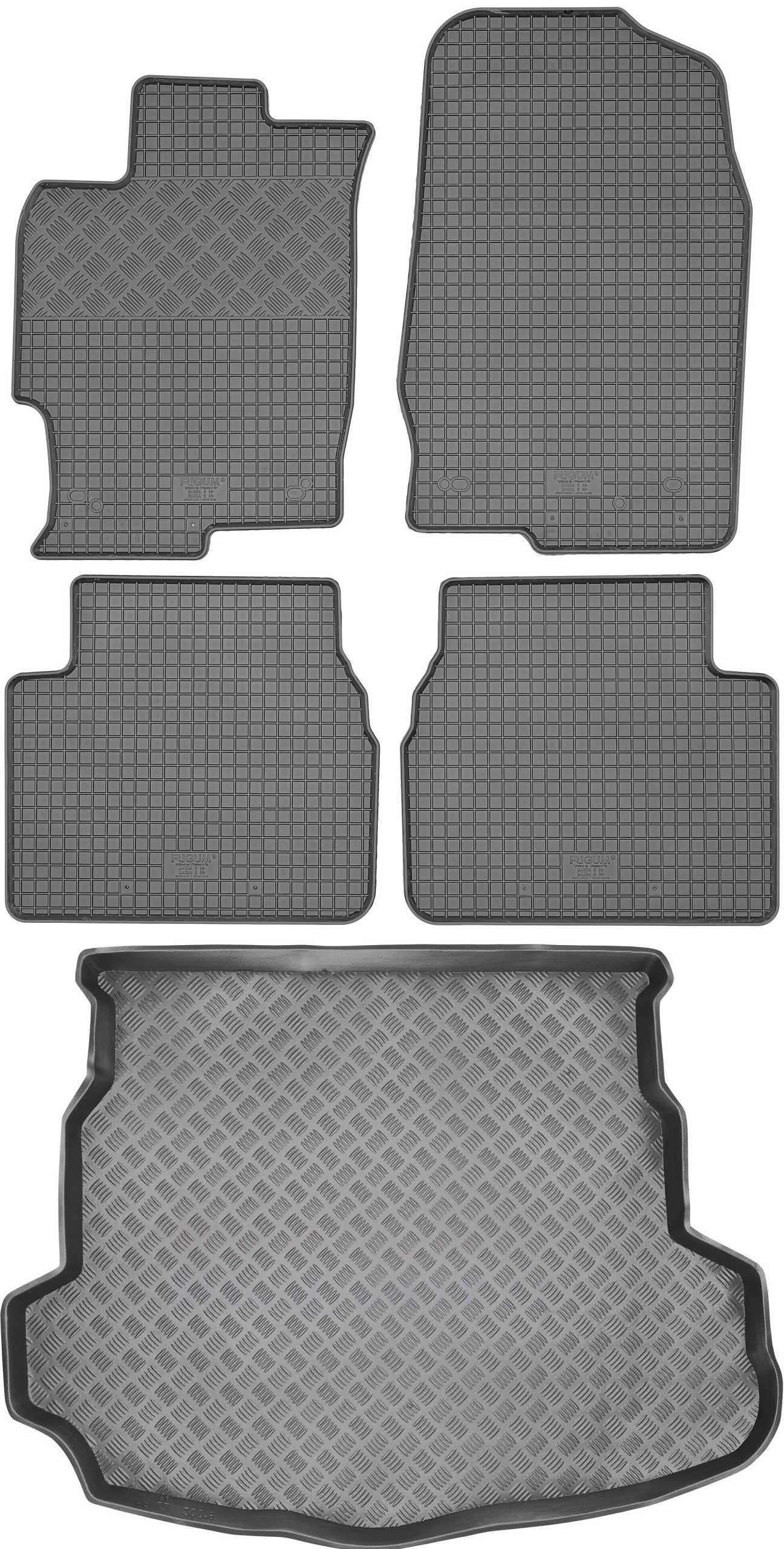 Mazda 6 II Hb 2008-2012 Sada Gumové rohože rohož