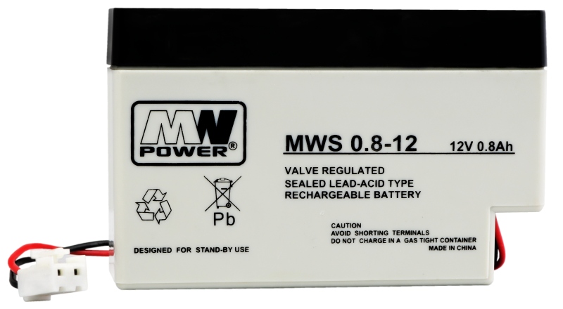 

Akumulator Bateria Agm Power Mws 0.8 Ah 12V 0,8-12