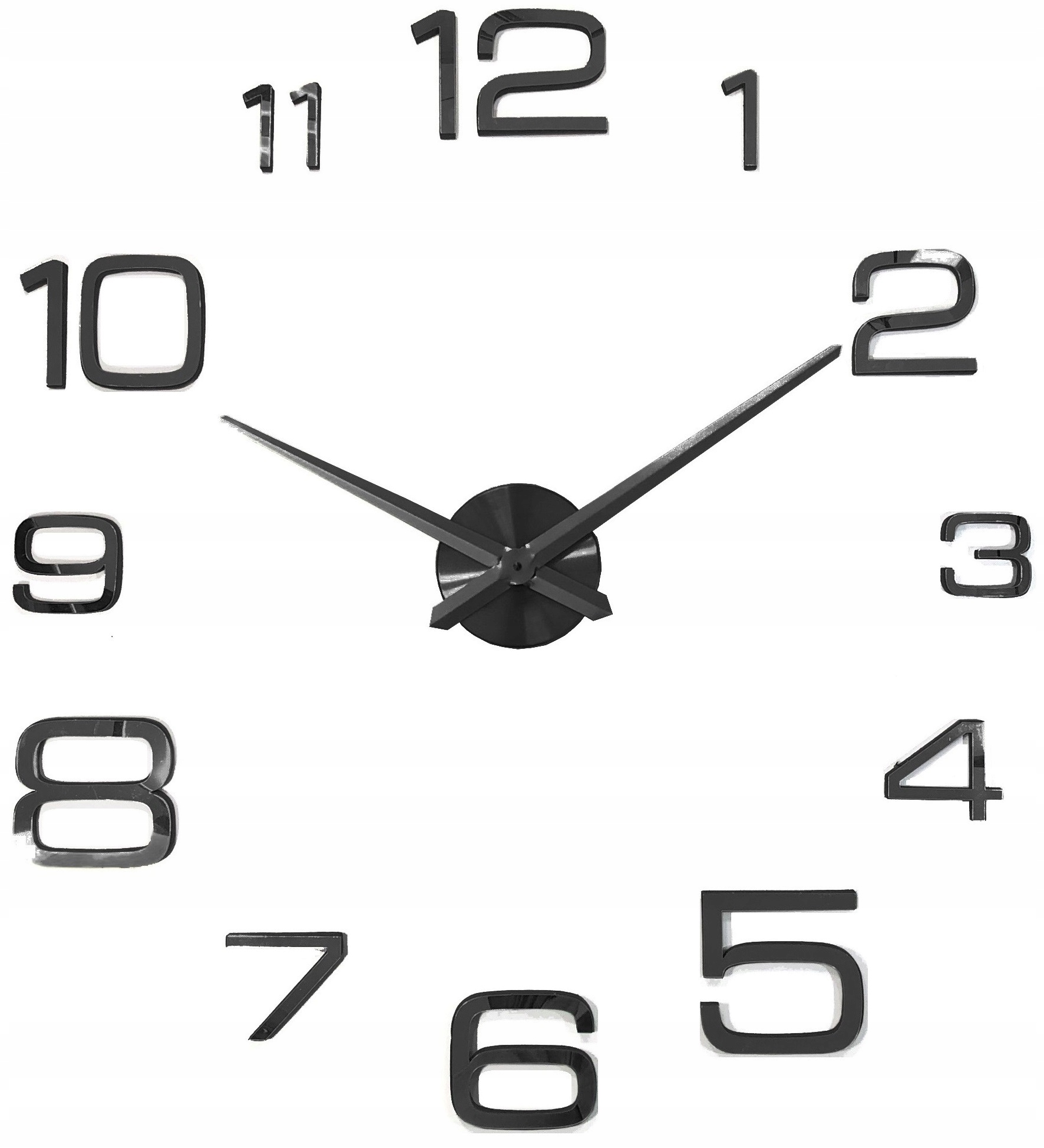 

Zegar Ścienny nowoczesny przyklejany na ścianę Diy