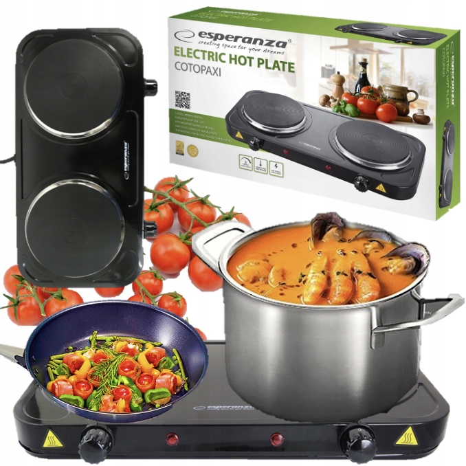 

Kuchenka Elektryczna Dwupalnikowa Płyta Grzewcza