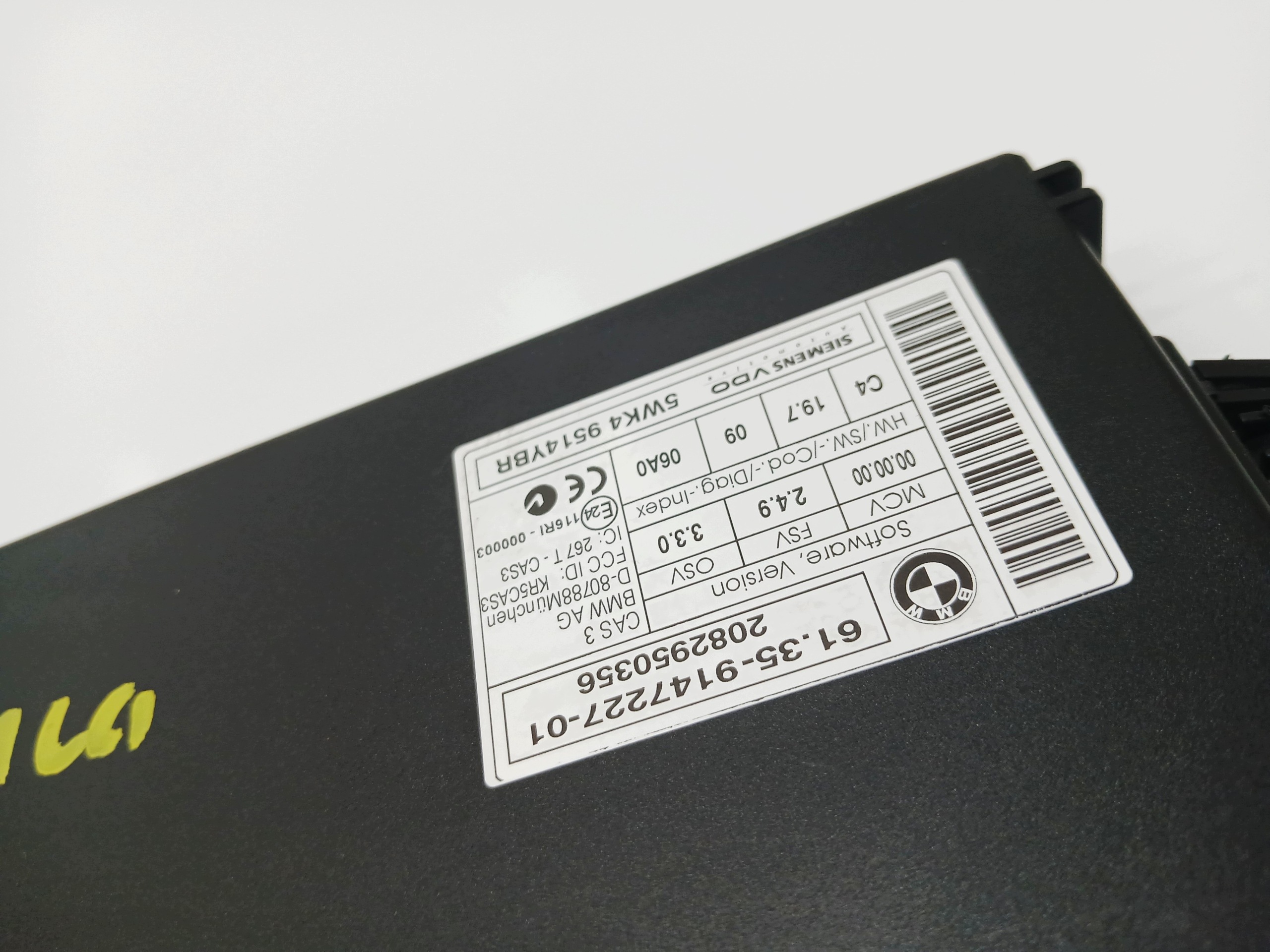 module control unit CAS BMW E60 E61 LCI OE 9147227 (0000351)