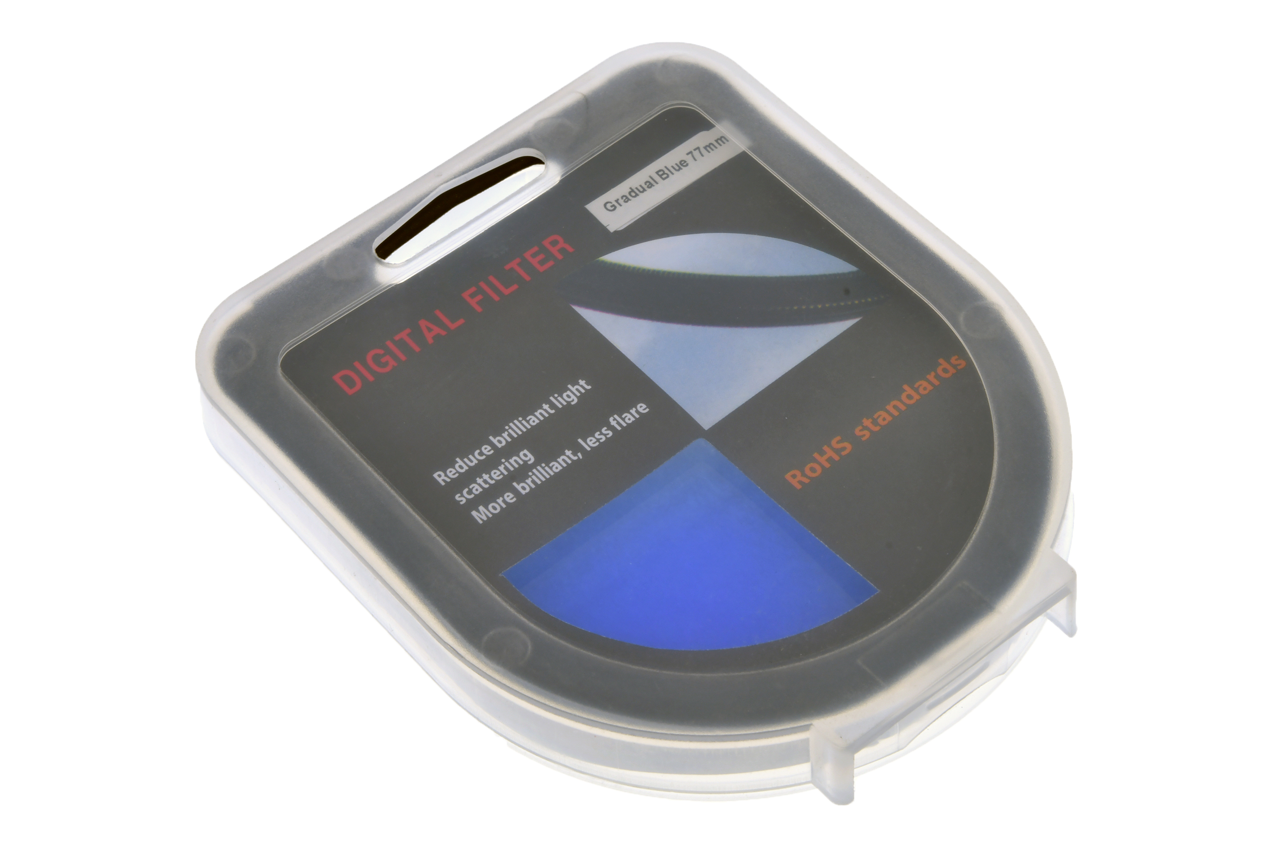 Filtr połówkowy 77mm Niebieski Model inny