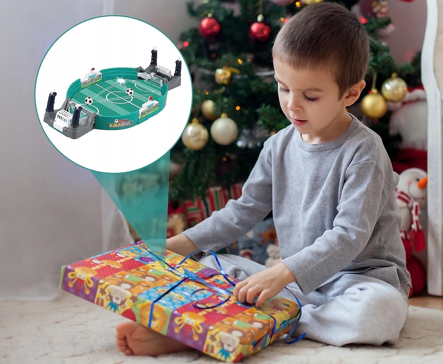 GRA STÓŁ DO PIŁKARZYKÓW PIŁKARZYKI STOŁOWE MINI GRA ZRĘCZNOŚCIOWA WOOPIE Głębokość produktu 38 cm