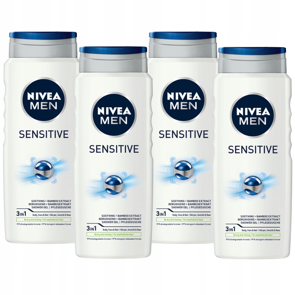 

Nivea Men żel pod prysznic męski zestaw 4x500ml
