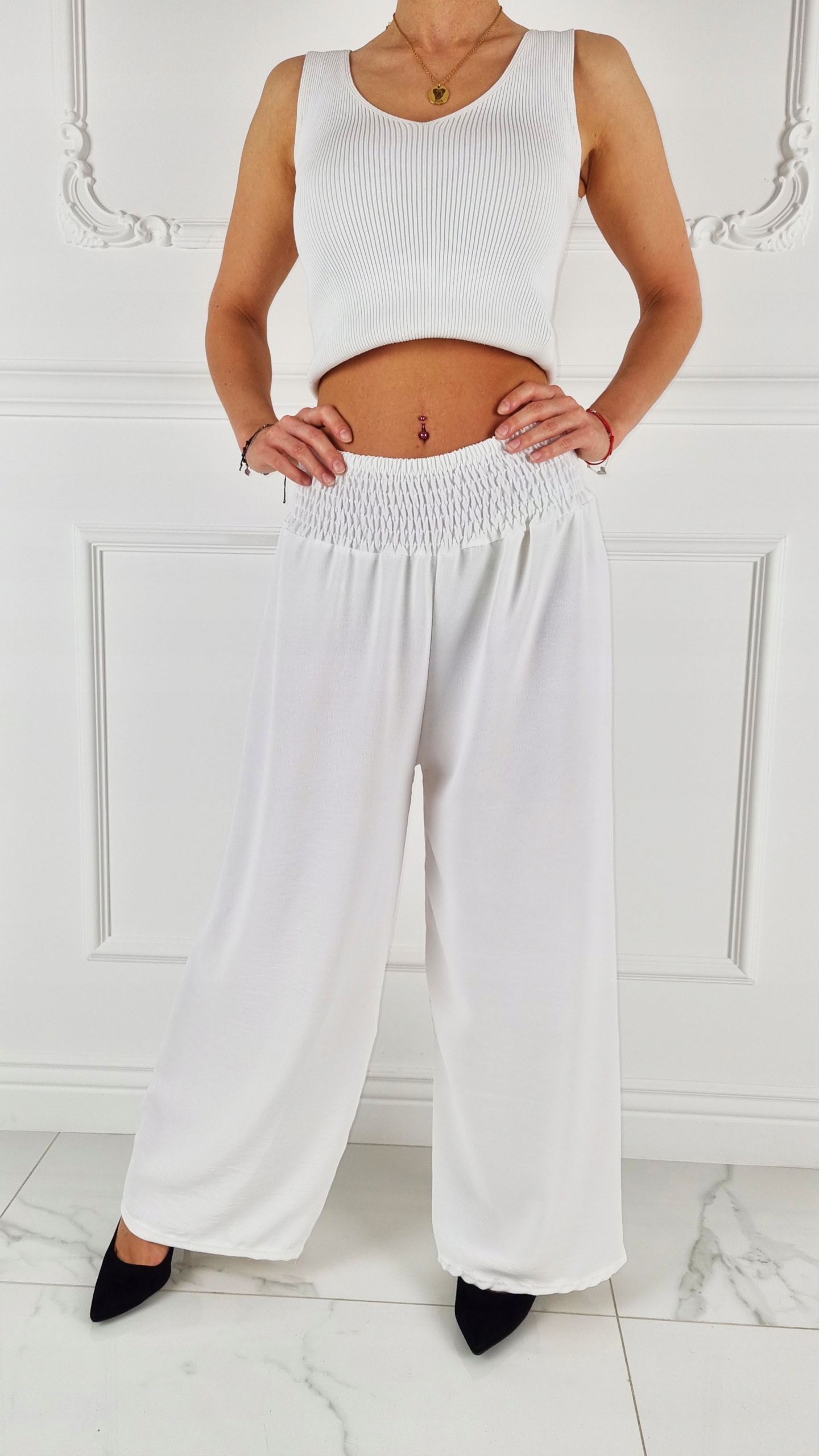 SPODNIE DAMSKIE SZEROKIE LUŹNE KULOTY ROZMIAR UNIWERSALNY RÓŻNE KOLORY Linia regular