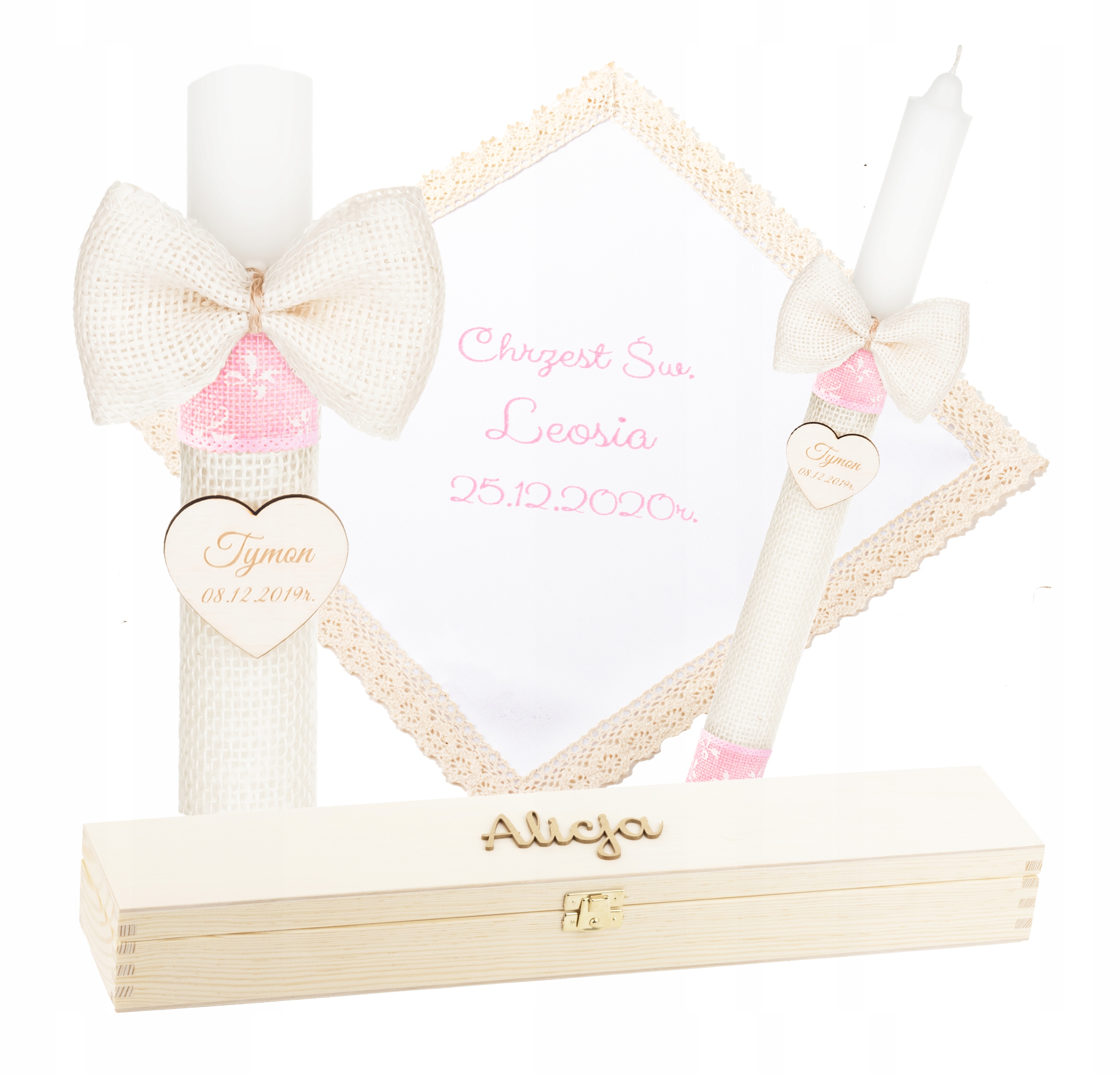 

Świeca Na Chrzest Pudełko Szatka Do Chrztu Haft