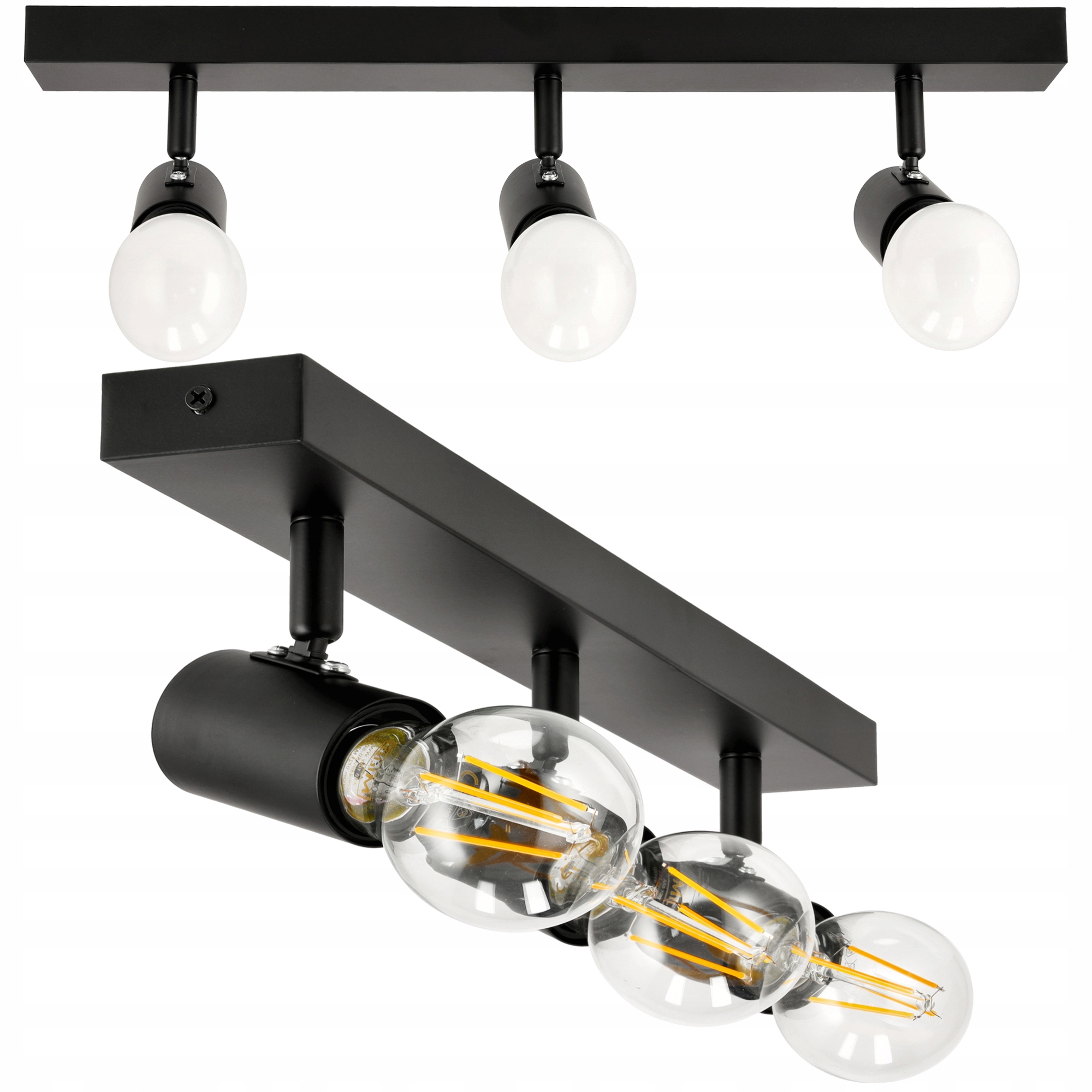 

Lampa Sufitowa Led Szyna Regulowana 3x E27 Loft