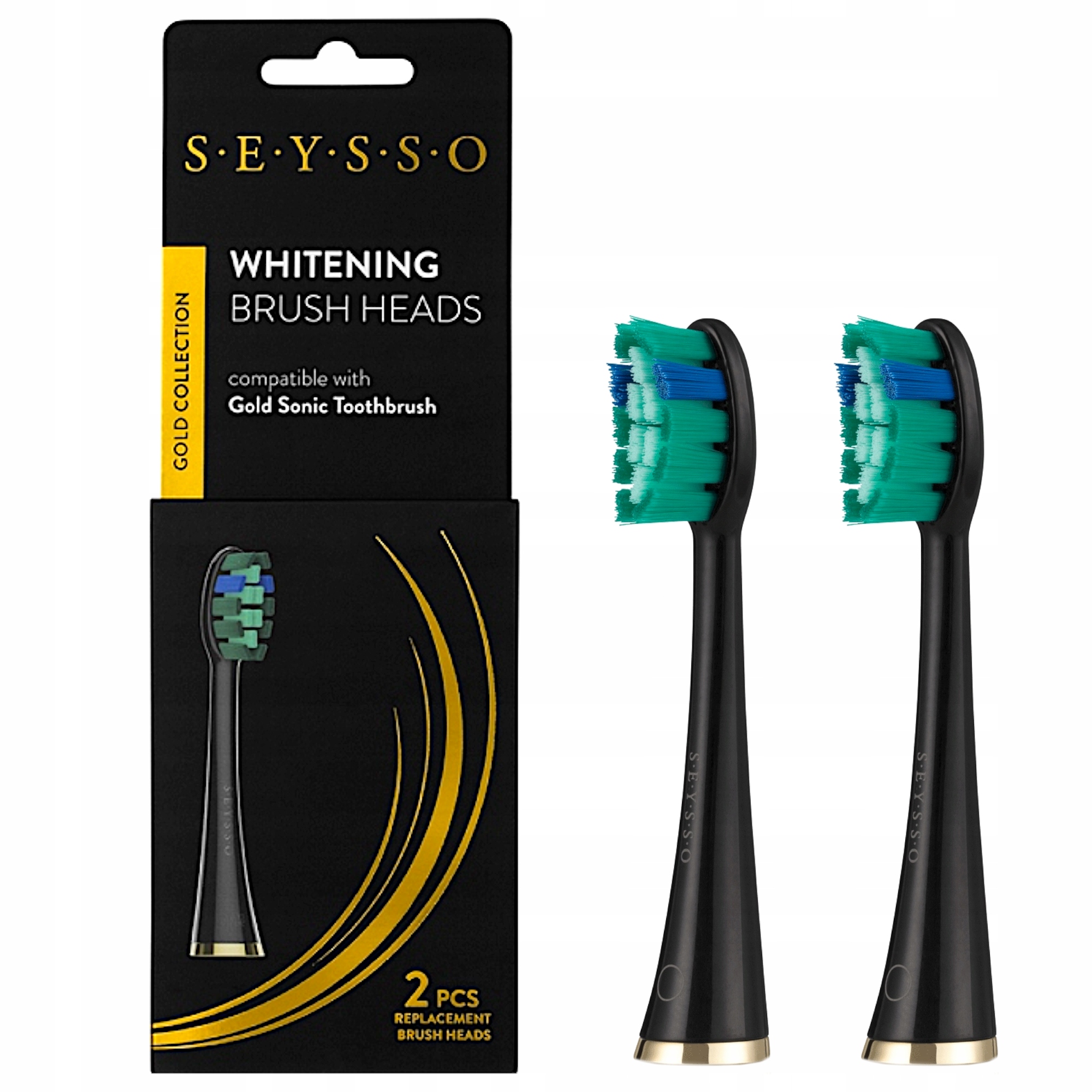 

Czarne Końcówkiseysso Gold Whtening Black 2 Szt