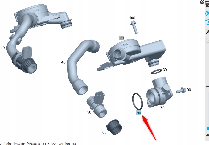 

Oring Odmy Mercedes OM642 3,0 V6