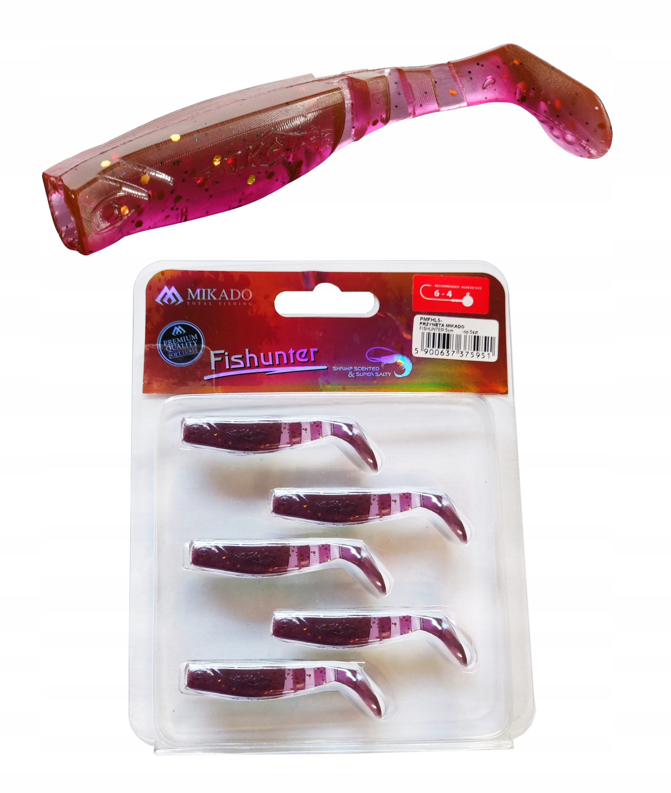 

Mikado Przynęta kopyto Fishunter 5cm MV 5 sztuk