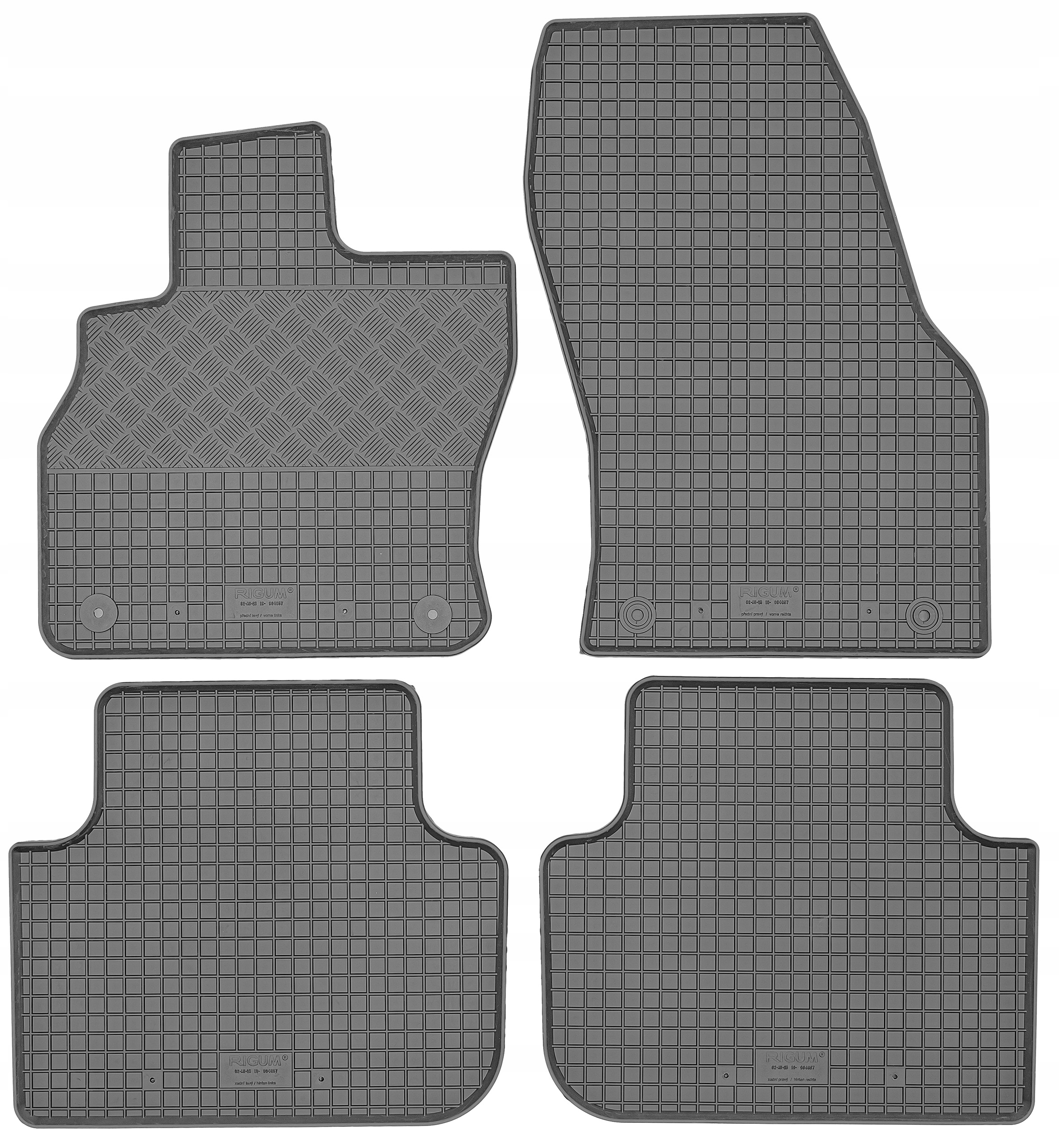 Килимки Рігум резинові 904857 4 el.