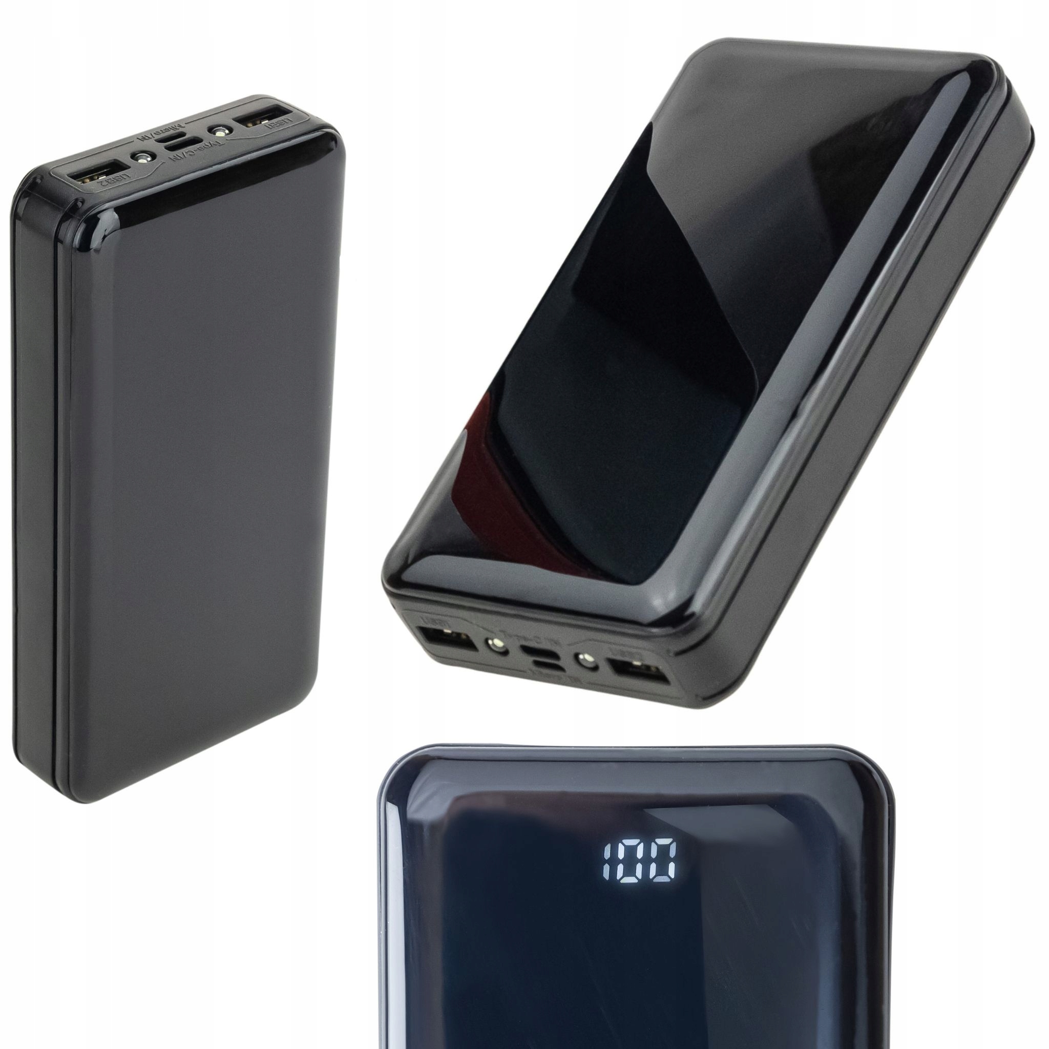 

Powerbank 20000 mAh 2,1A Latarka Led