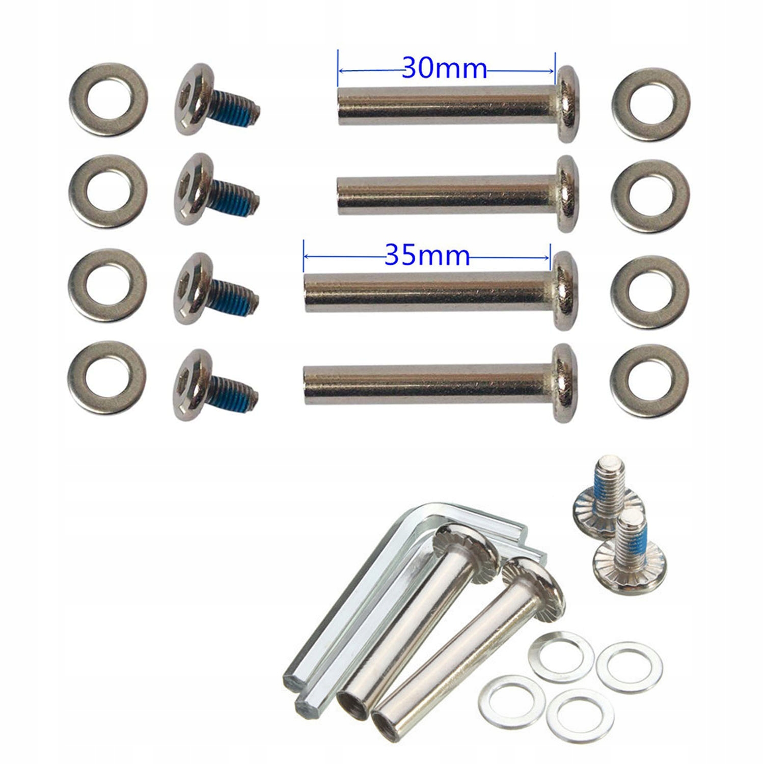 KÓŁKO DO WALIZKI CZĘŚCI BAGAŻ WALIZEK TORBY 4 SZT Wysokość 5 cm