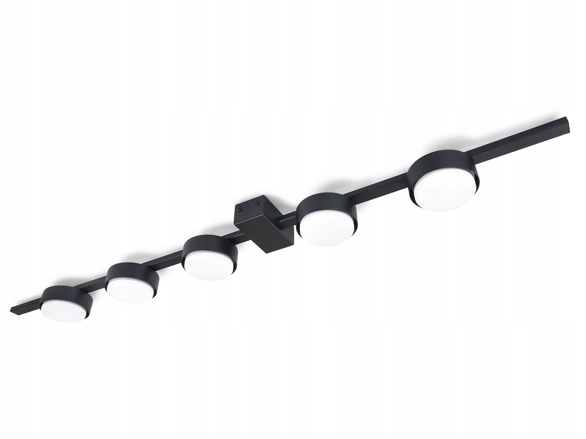 Lampa Led Sufitowa Natynkowa Żyrandol GX53 x5 czarna 90 cm