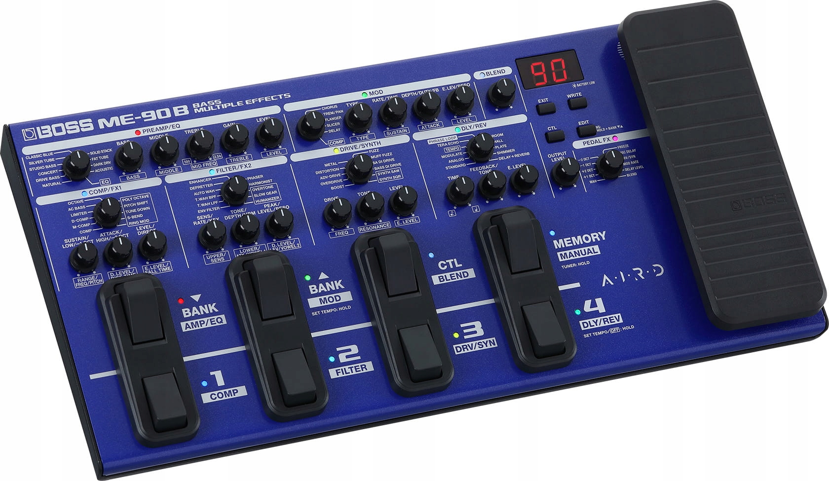 Boss ME-90B Bass Multiefekt Do Gitary Basowej Procesor Efektów Do Basu