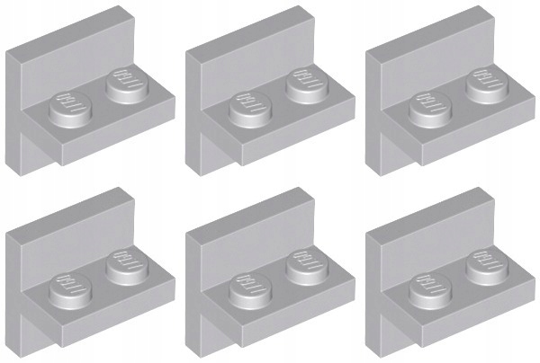 

Lego 41682 Płytka Łamana 2x2 szara jasn (6g) 6 szt