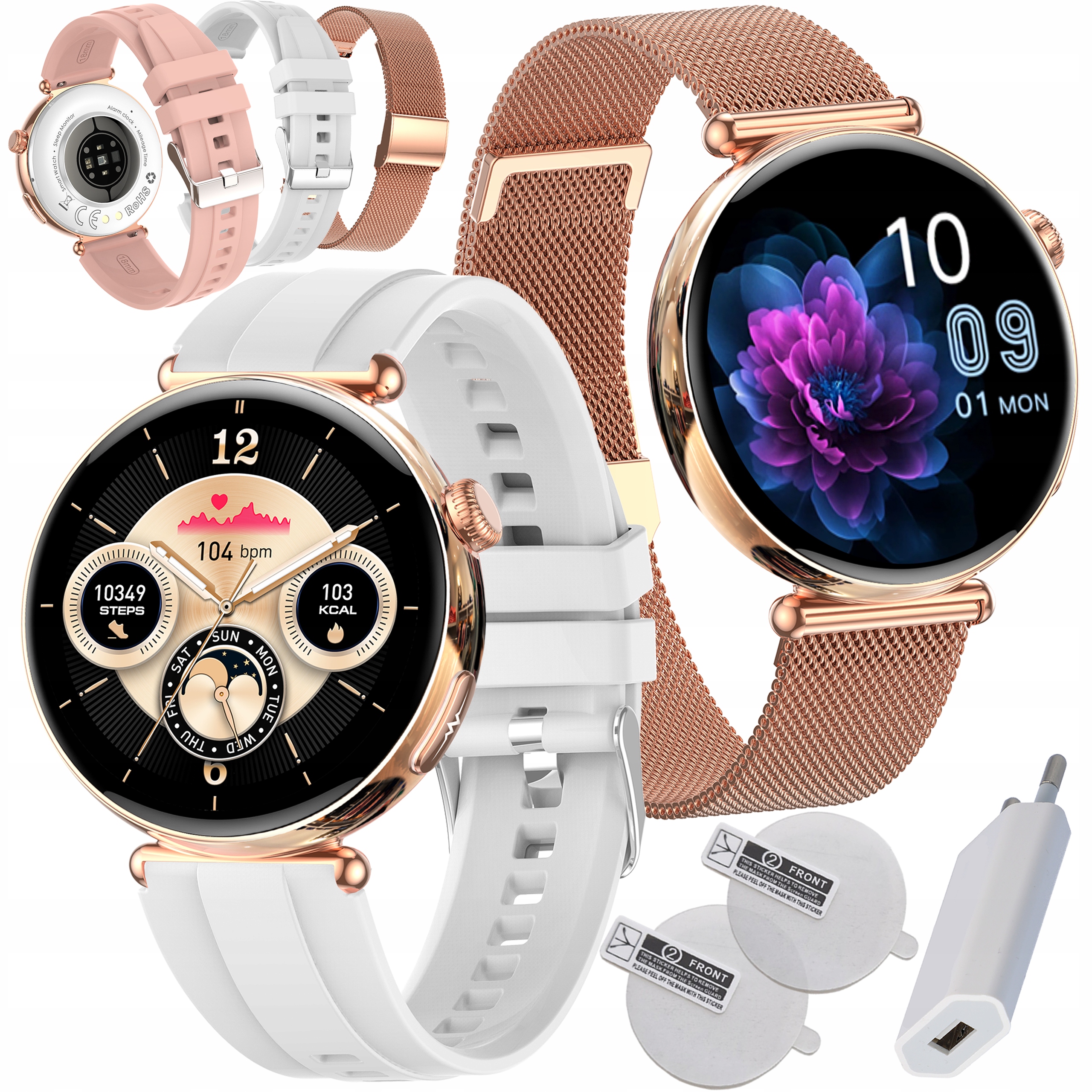 Smartwatch Damski Zegarek Kardiowatch Ekg Ciśnienie Rozmowy Sport Menu Pl