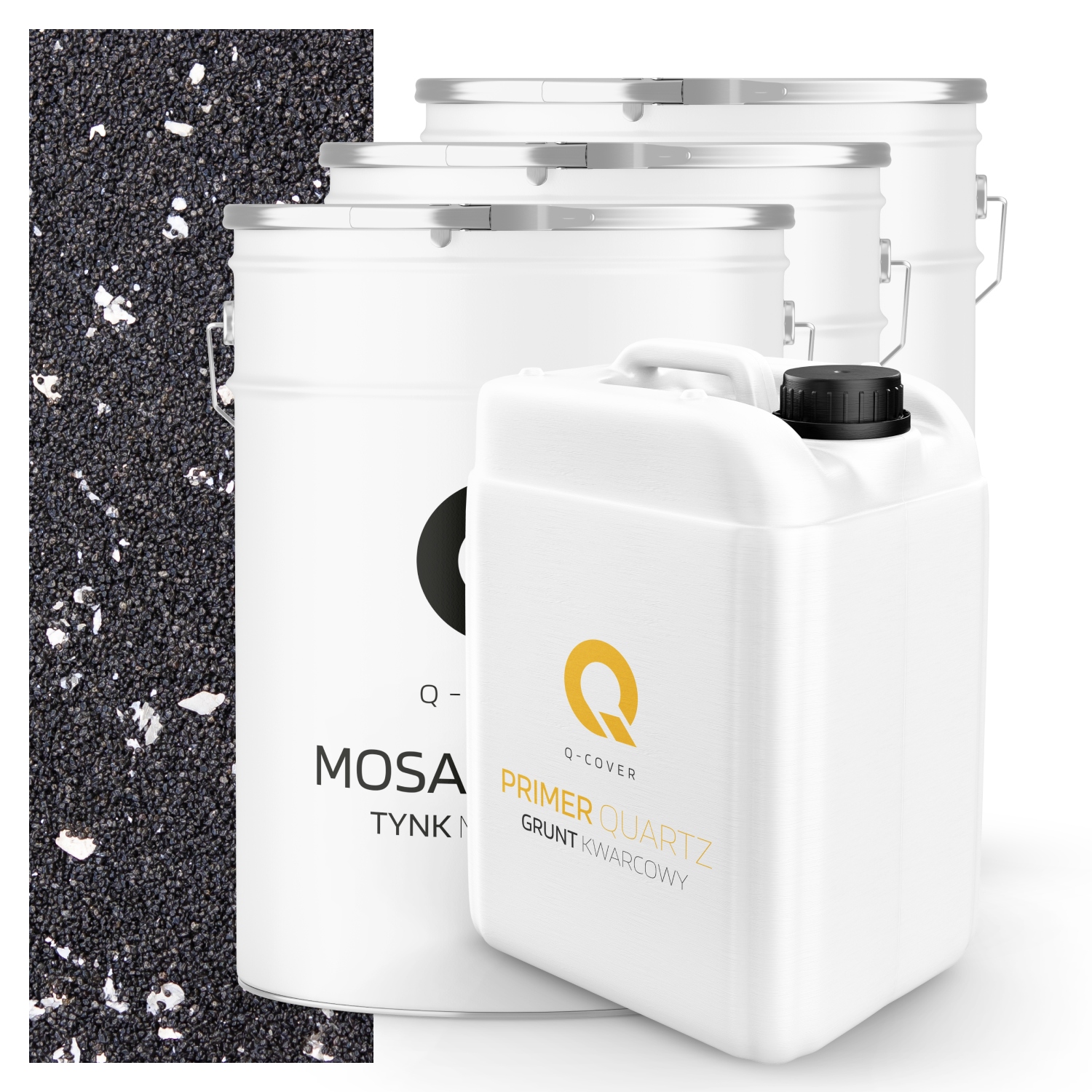 Mozaiková Omítka penetrační nátěr Sada 20m2 černá se stříbrnou slídou M52