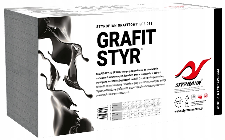

Styropian Grafitowy 033 1cm paczka 30m2