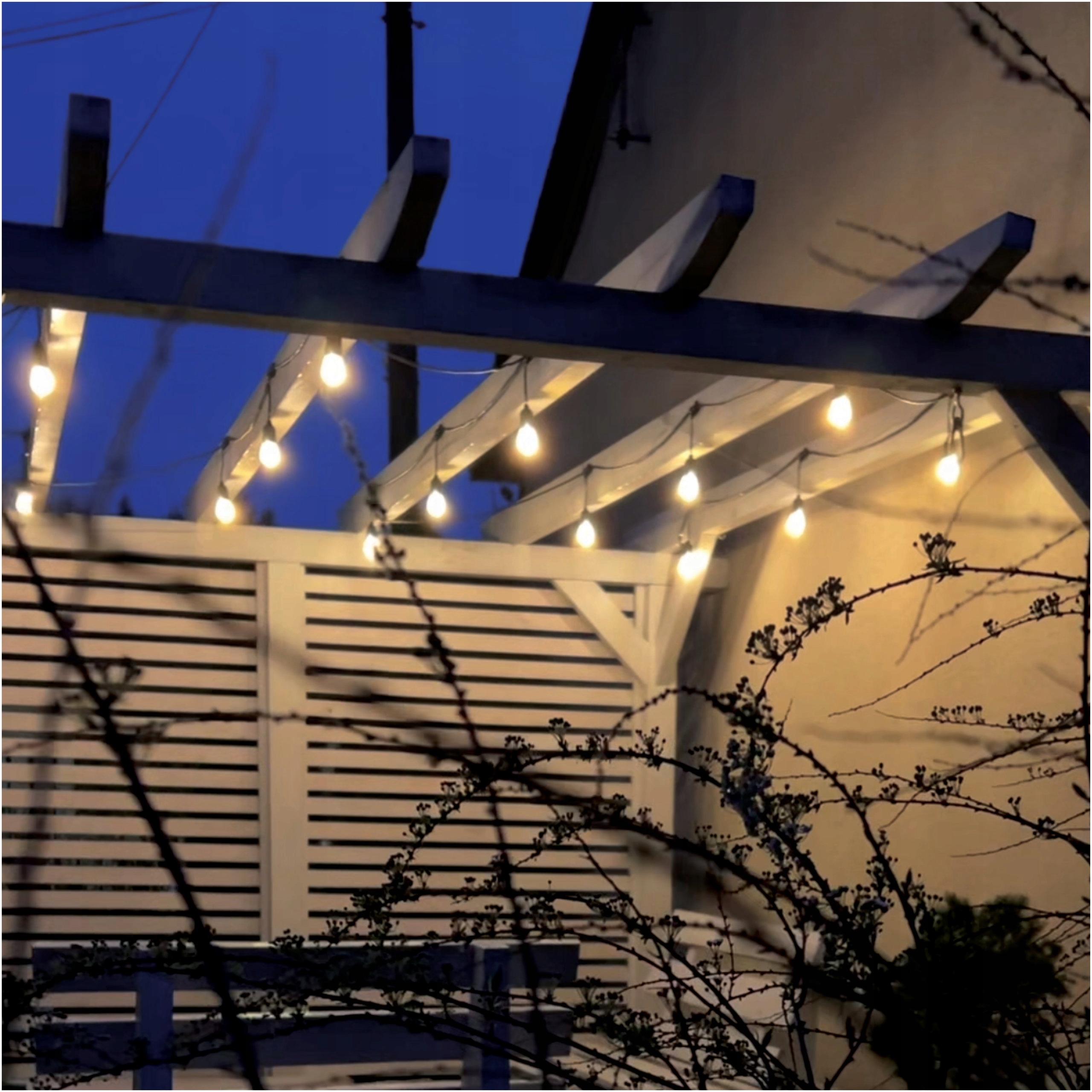 Girlanda Ogrodowa Świetlna 10m 10x Żarówki LED E27 Zewnętrzna Wodoszczelna Zastosowanie na zewnątrz