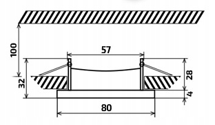OPRAWA HALOGENOWA LED SUFITOWA STAŁA CZARNA Marka Koloreno